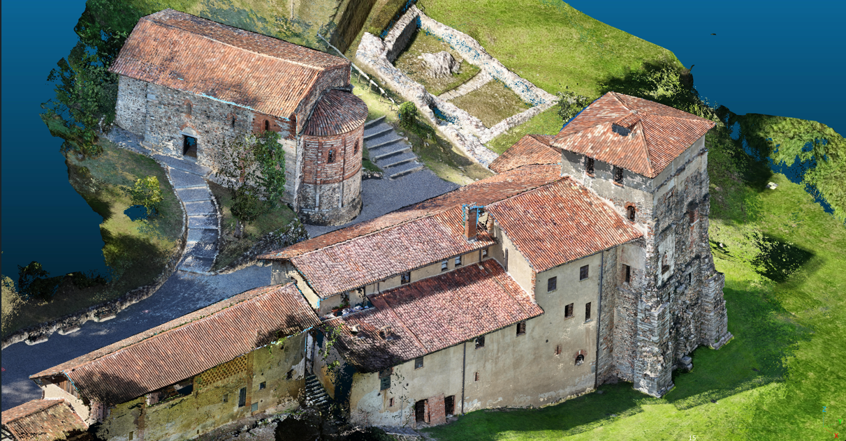 Nuvola di punti complesso religioso
