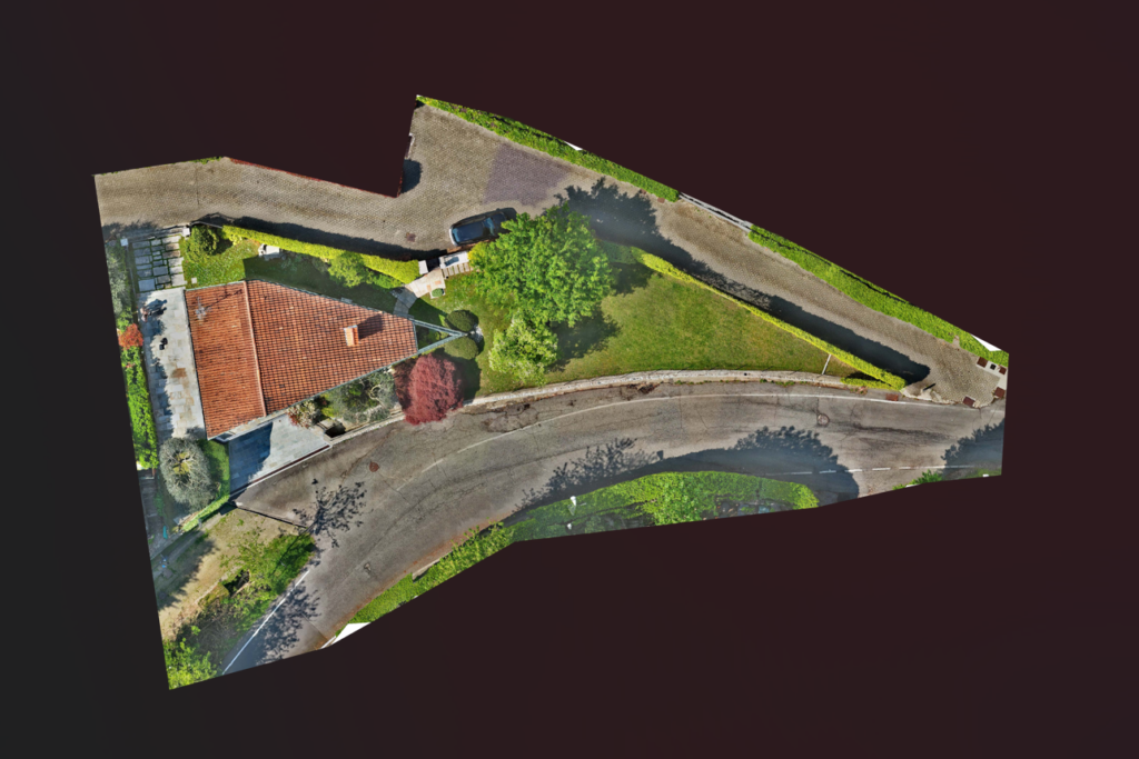 Ortofoto rilievo villa singola