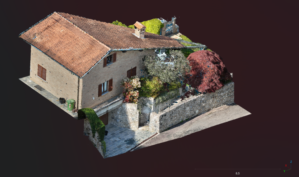Nuvola di punti villa singola