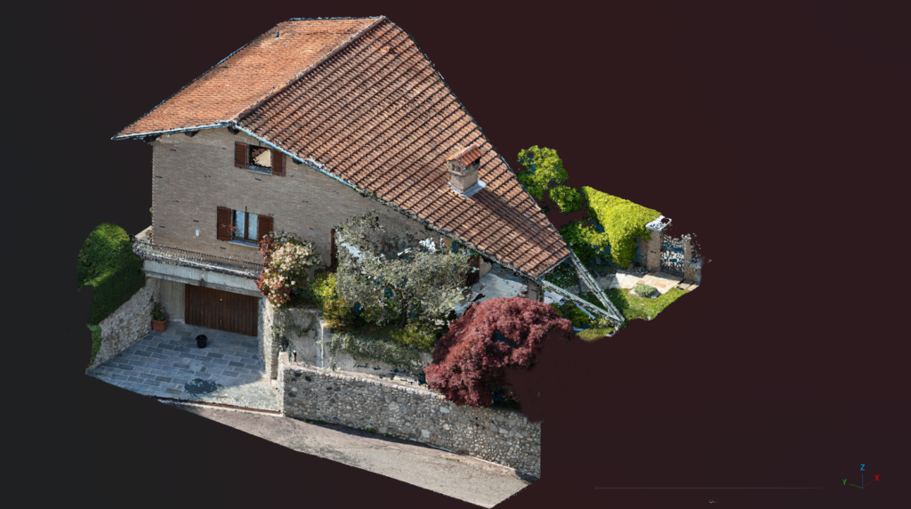 Nuvola di punti villa singola