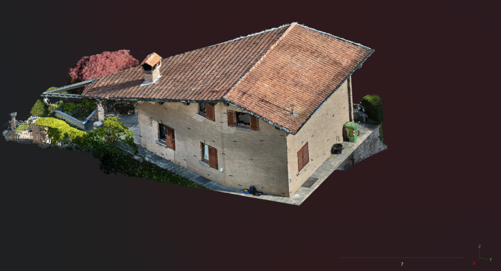 Nuvola di punti villa singola