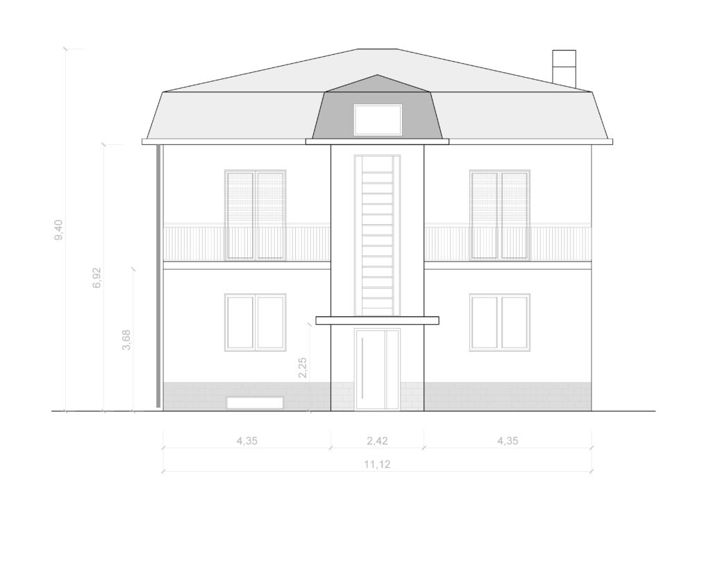 Ridisegno prospetto cad