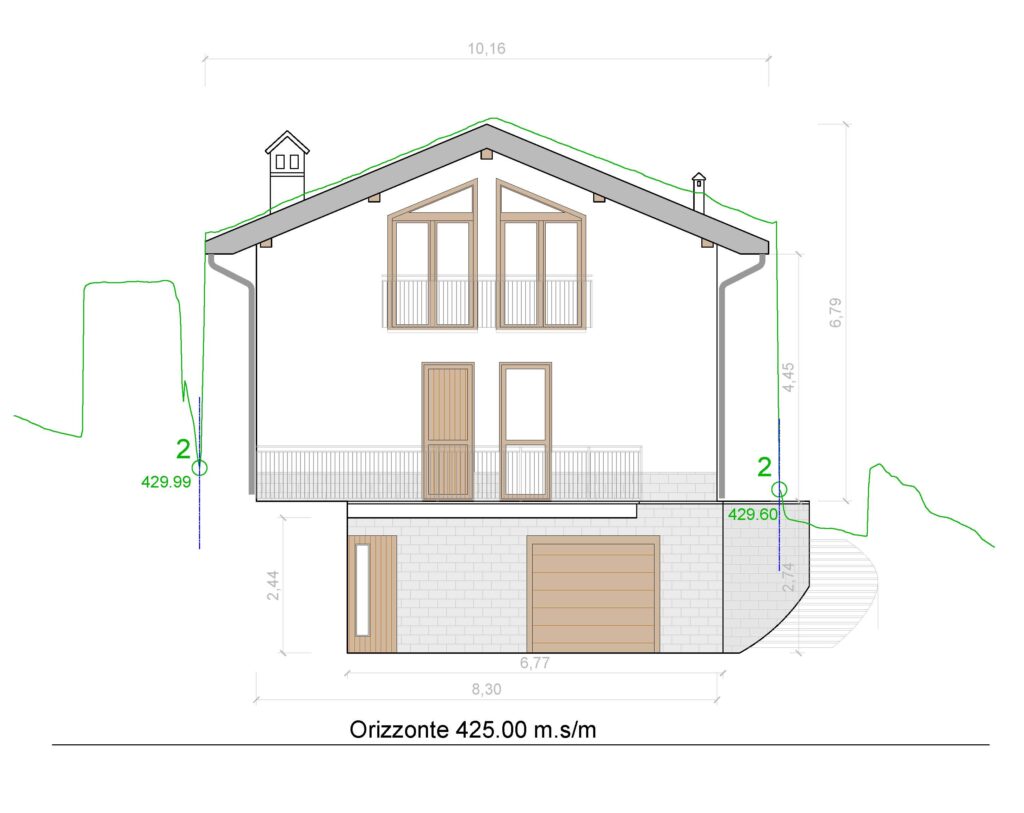 Ridisegno prospetto cad